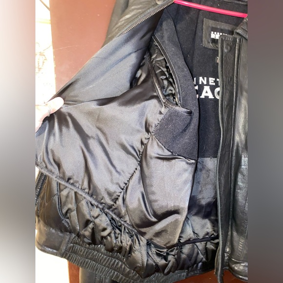 Kenneth Cole Reaction Leather Bomber Jacket - Picture 7 of 9